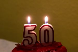 Geburtstagsfeier, Kerzen, 50. Geburtstag 